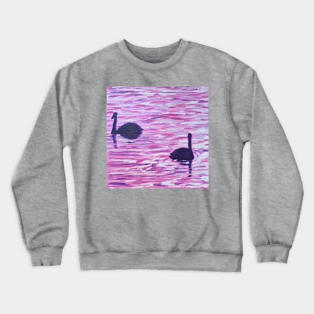 Swans Crewneck Sweatshirt by JulieWestmore